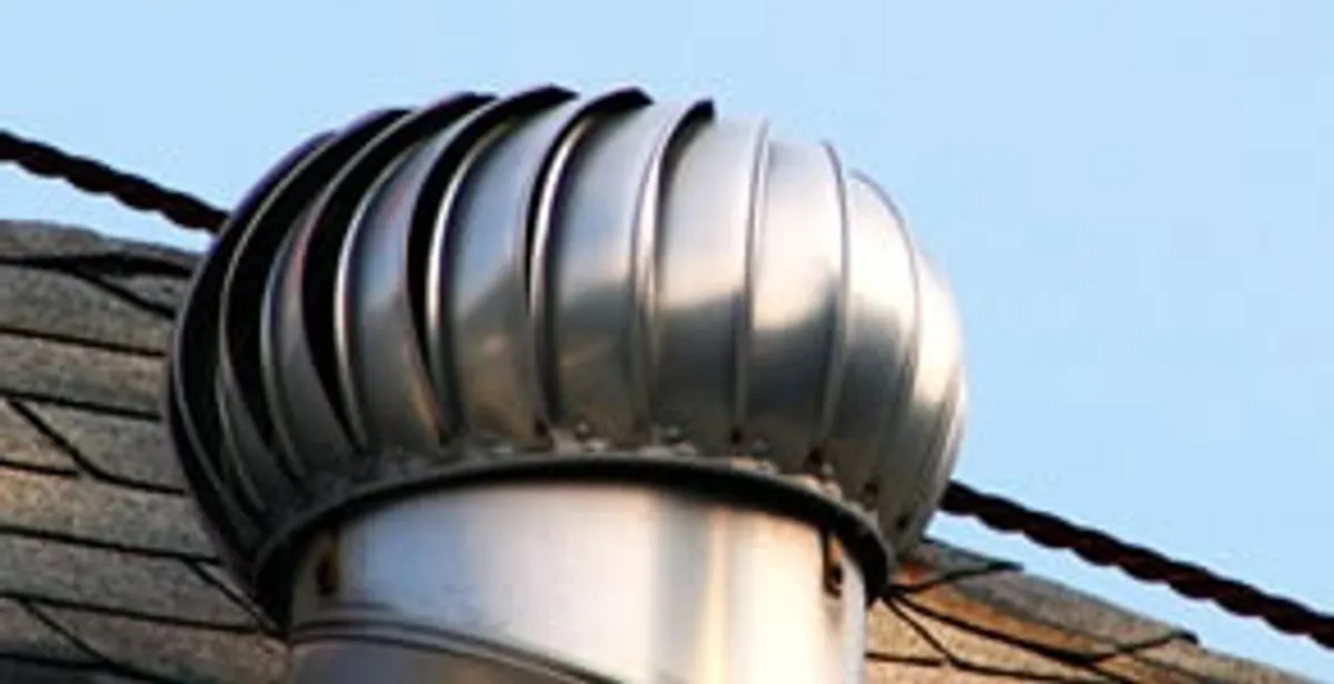 attic fan installation services with professionally installed roof ventilation unit in Bloomington, IN
