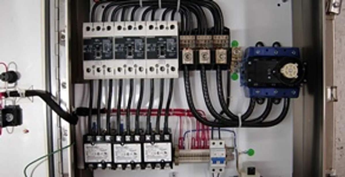 Electrical panel installation with organized circuit breakers and wiring in Bloomington, IN
