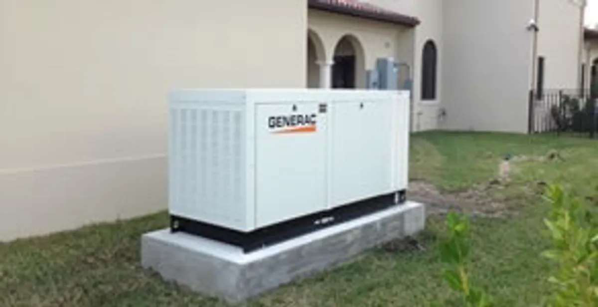 generator installation service showing standby generator professionally installed for residential power backup in Bloomington, IN