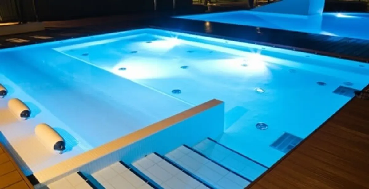 pool light installation and repair services providing modern illuminated pool lighting in Bloomington, IN