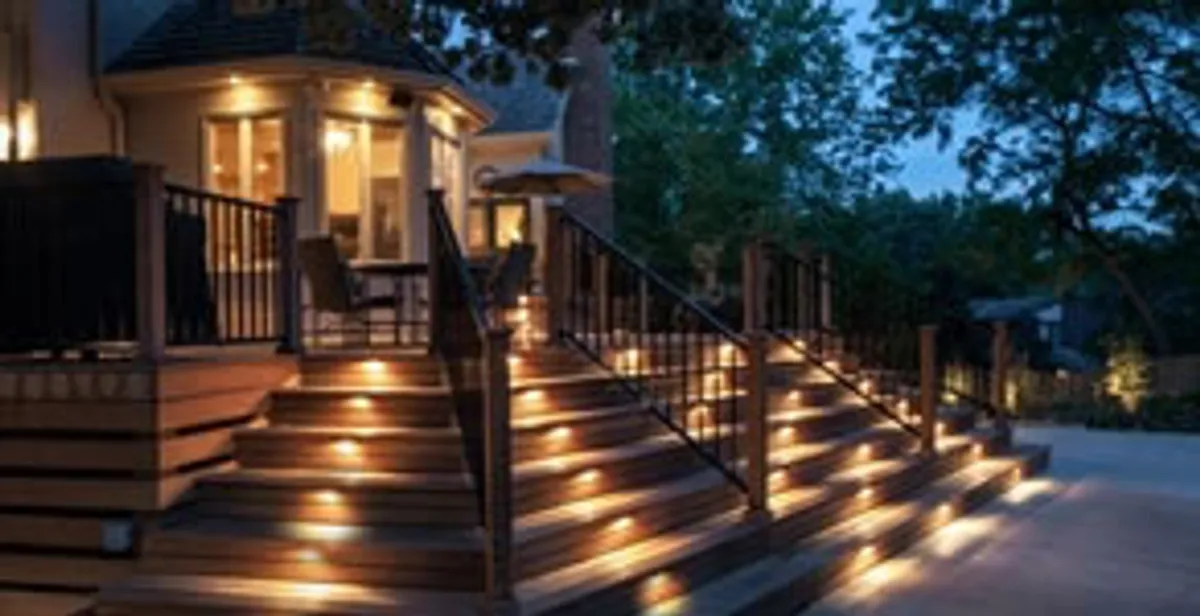 Residential electrician installing outdoor lighting for home safety in Bloomington, IN